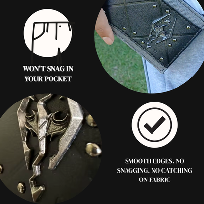 Dragon Emblem Leather Wallet