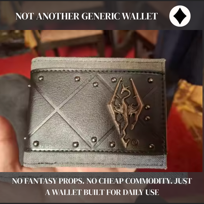 Dragon Emblem Leather Wallet