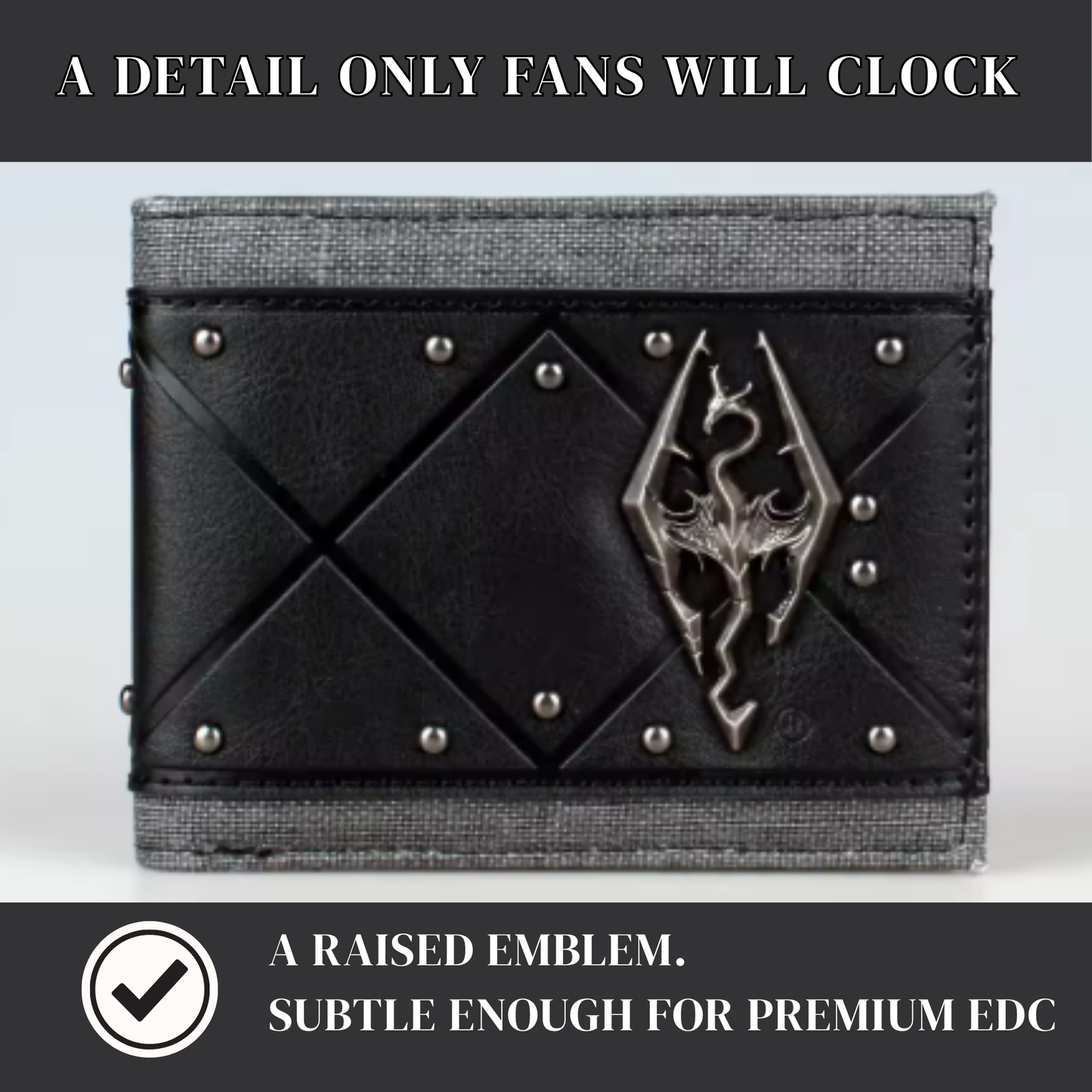 Dragon Emblem Leather Wallet